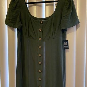 NWT express button front dress